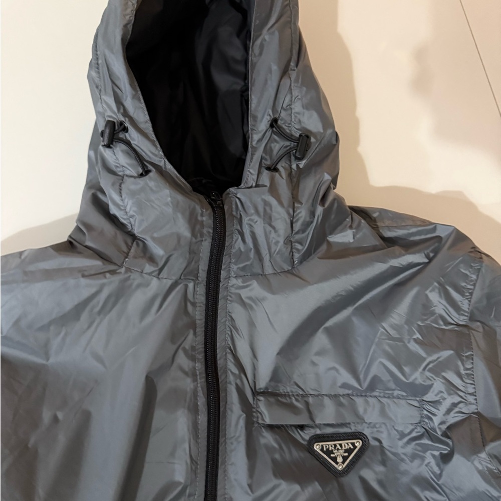 Prada jacket Men's Gray Hooded large slim or medium big - Picture 9 of 13